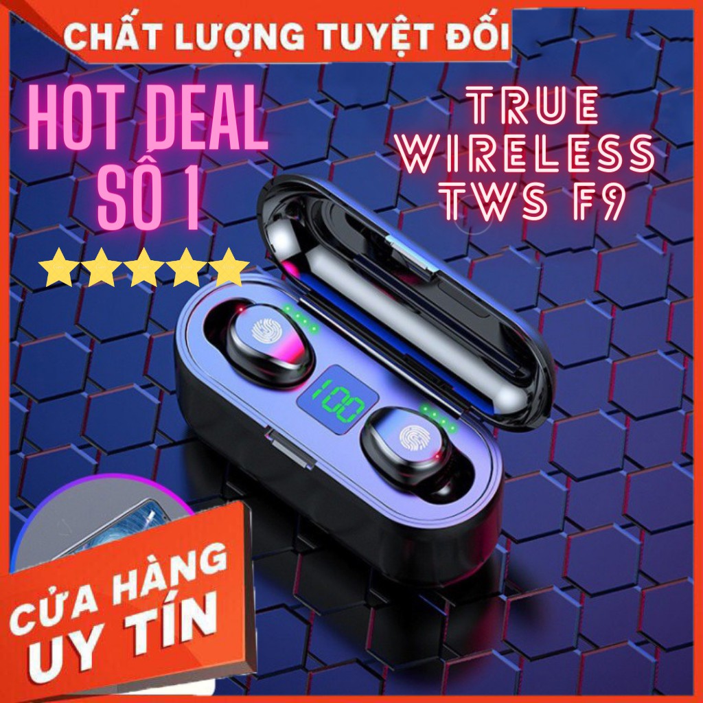 Tai nghe Bluetooth TWS F9 bản Quốc tế True Wireless-Tai nghe Bluetooth V5.0 User Manual - Tai nghe Bluetooth 5.0 AMOI F9