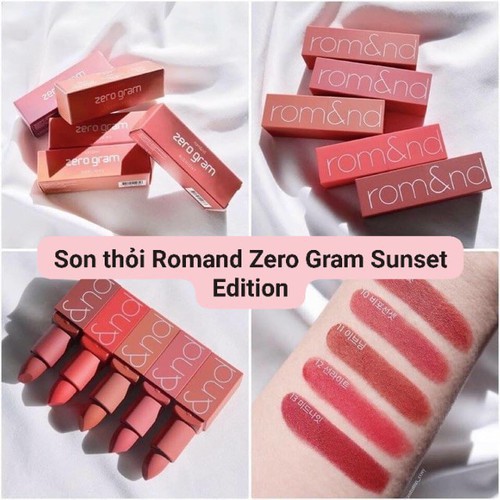 Son Thỏi Lì Cảm Hứng Sắc Màu Hoàng Hôn Romand Zero Gram Sunset Edition