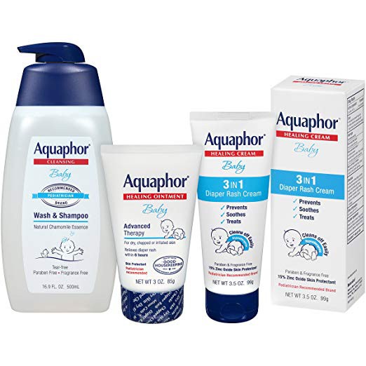 Set 3 sp Chống Trị Hăm Tã Cho Bé Aquaphor Baby Advanced Therapy 85g -Hàng Mỹ Xách Tay