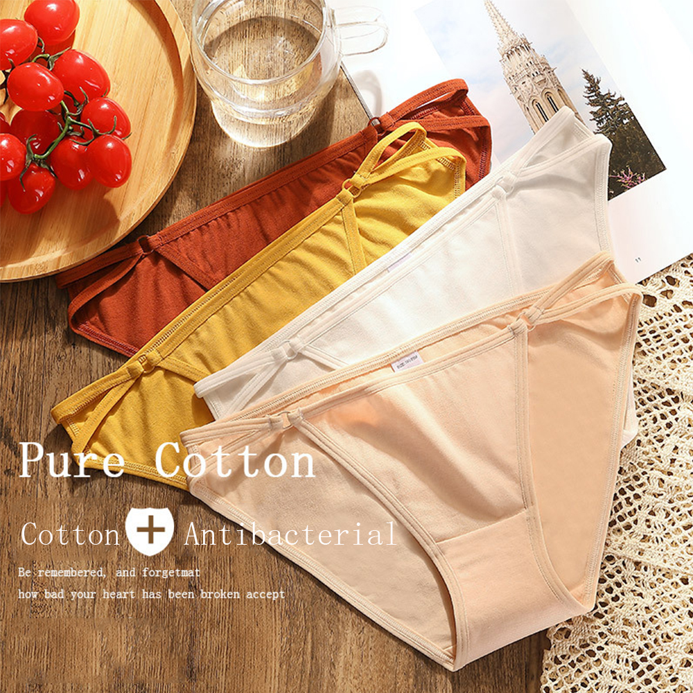 Quần lót bằng cotton siêu mỏng thoáng khí quyến rũ cho nữ