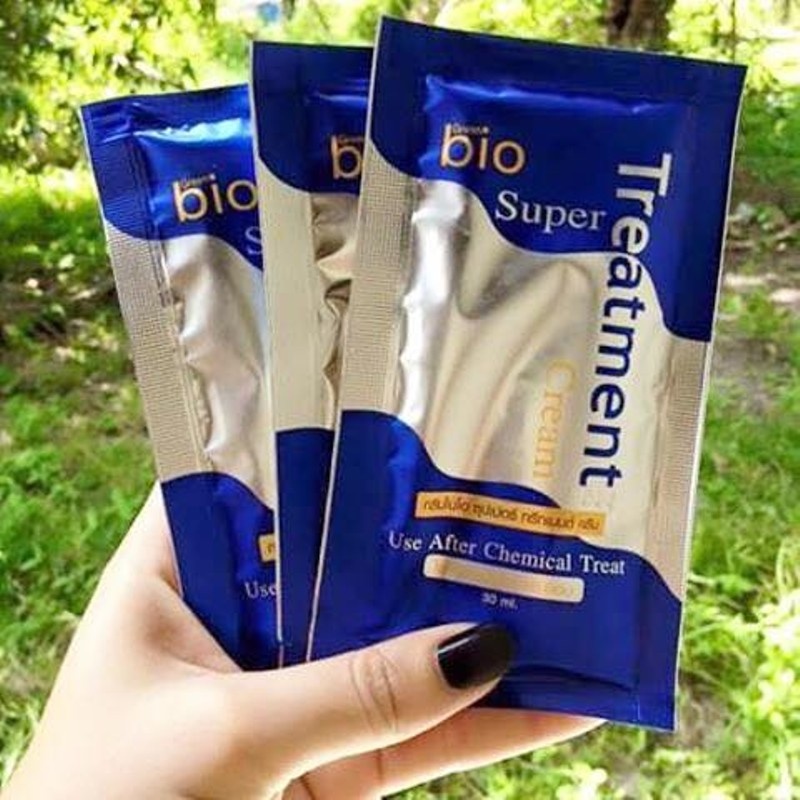 [1 Gói] Kem Ủ Dưỡng Tóc Thái Lan Siêu Mềm Mượt, Phục Hồi Tóc Bio Super Treatment 30ml