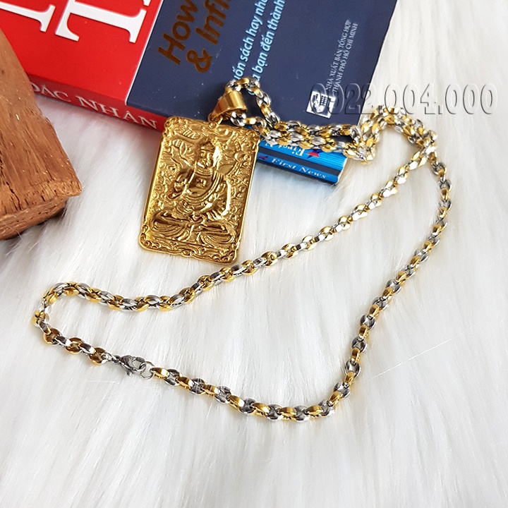 Dây chuyền nam mặt chạm hình đức phật MZ1768