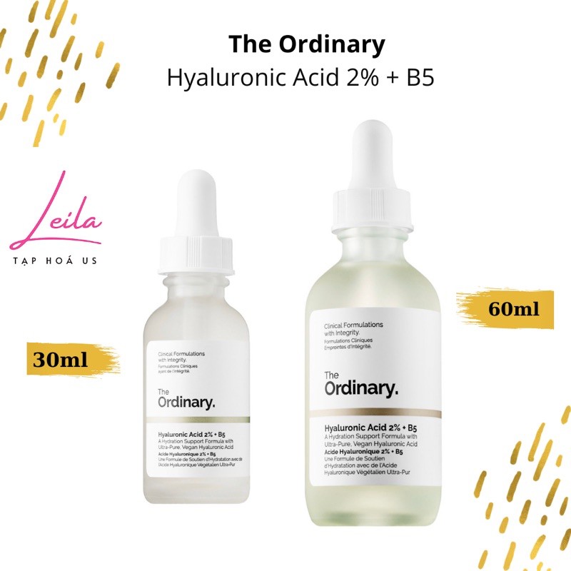 [Bill US] Serum dưỡng ẩm, phục hồi Hyaluronic Acid 2% + B5 The Ordinary