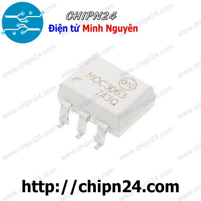 [1 CON] Opto MOC3063 SOP-6 Trắng (SMD Dán)