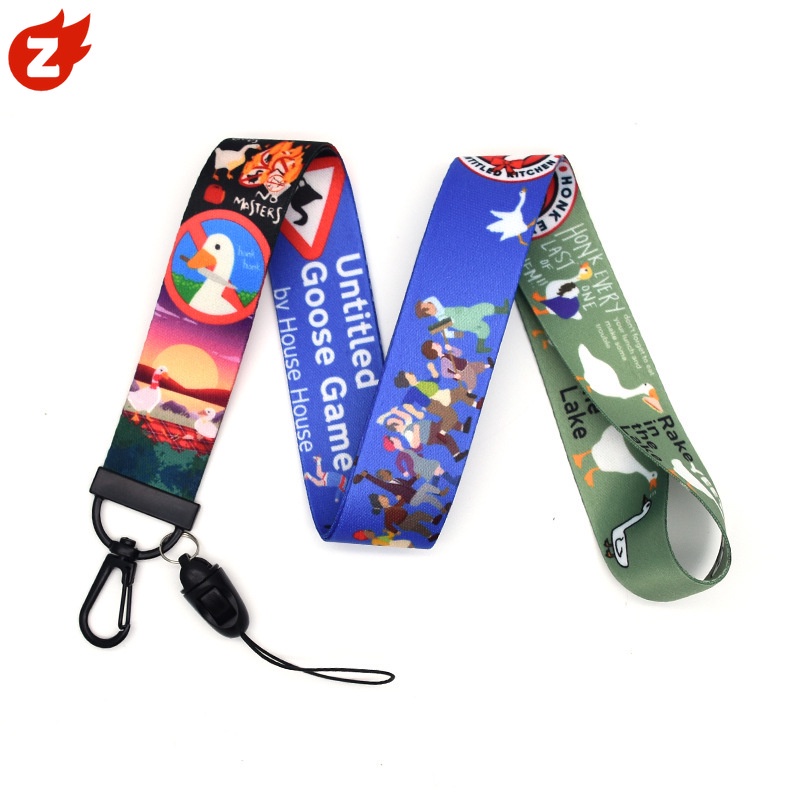 1 Dây Đeo Thẻ ID Gắn Điện Thoại Họa Tiết Ngỗng Dễ Thương