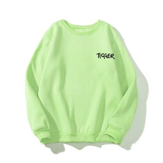 Áo sweater unisex nam nữ in Tigger , chất liệu vải nỉ bông mềm mịn size 40-70kg