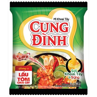 [COMBO 5 GÓI] MÌ KHOAI TÂY CUNG ĐÌNH VỊ LẨU TÔM CHUA CAY - 80Gr