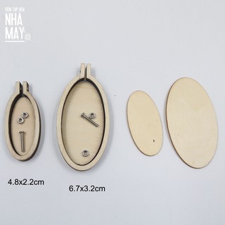 Khung thêu gỗ mini làm phụ kiện