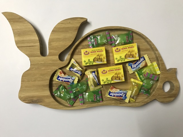 Khay tre ghép hình Thỏ