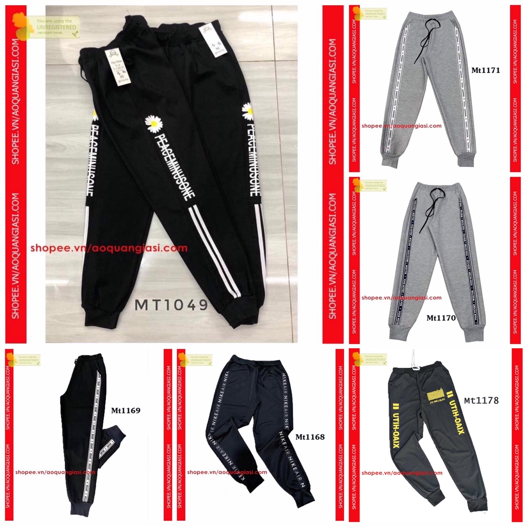 Quần Thể Thao Phối Chữ Phong cách Mt1049, Mt1168, Mt1169, Mt1170, Mt1171, mt1178 aoquangiasi.com