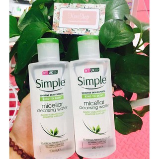 Nước tẩy trang Simple