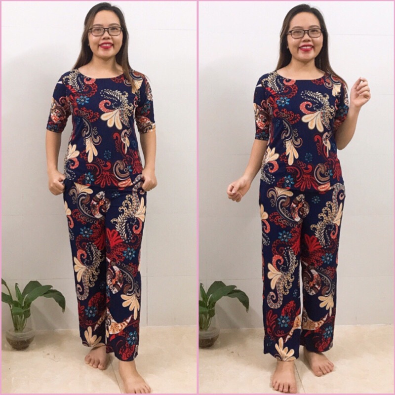 ⚡️FREESHIP-Bộ Trung Niên Co Giãn 4 Chiều, Bộ Quần Dài Tay Lỡ Trung Tuổi Cho Mẹ Cho Bà