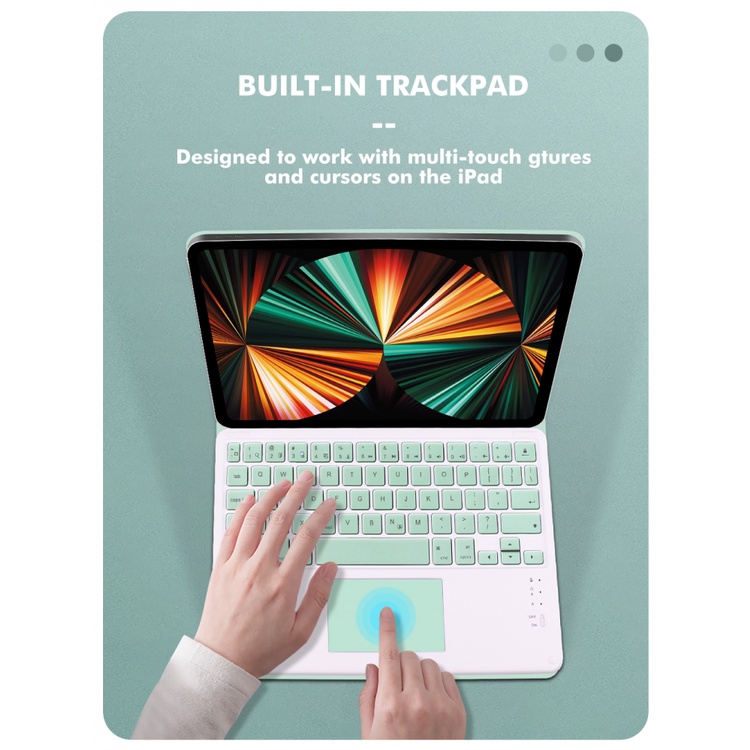 Vỏ bàn phím Bluetooth GOOJODOQ có touchpad thích hợp cho 11 2020 2021 2018 Air 4 10.9