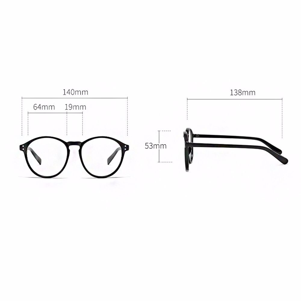 Mắt kính gọng tròn hình da báo chống ánh sáng xanh/ bức xạ thời trang Hàn Quốc retro cho nam nữ