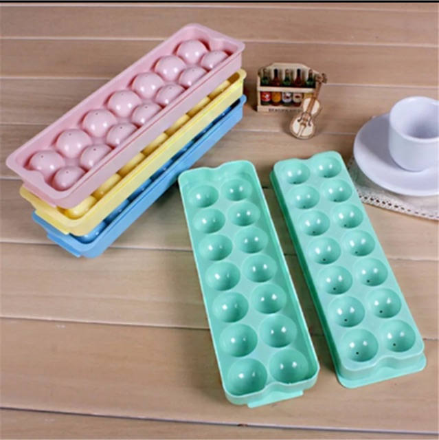 Khuôn nhựa làm rau câu, đá và mochi 14 ô