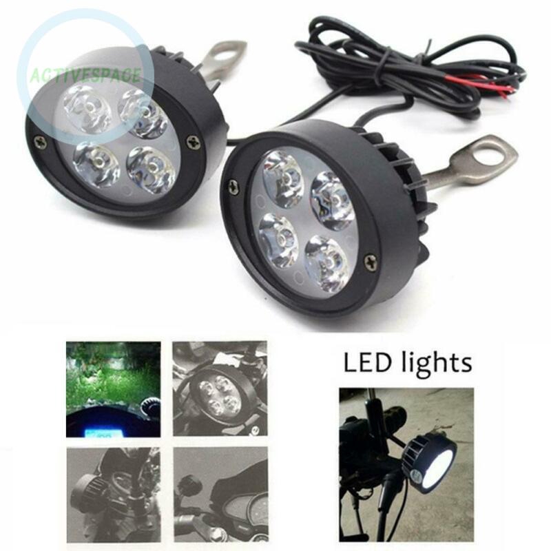 2 Đèn Pha Chống Nước 4 Bóng Led 3000lm 10w Cho Xe Máy | BigBuy360 - bigbuy360.vn