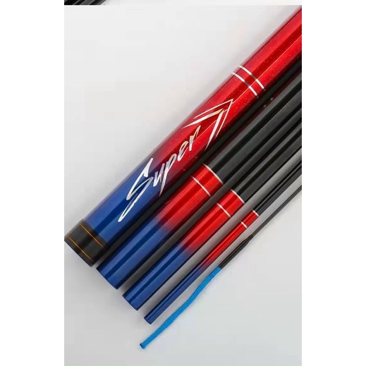 cần câu tay tầm xanh thế hệ thứ 8 ĐỎ CHÍ TÔN cần dài 12m hàng loại 1 cần tải cá 1 đến 20kg + tặng 1 ngọn phụ