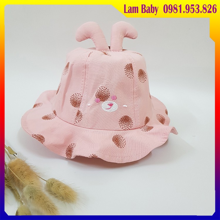Mũ Vành Tròn Phong Cách Hàn Quốc - Cho Bé Gái Từ 8 Tháng Đến 3 Tuổi
