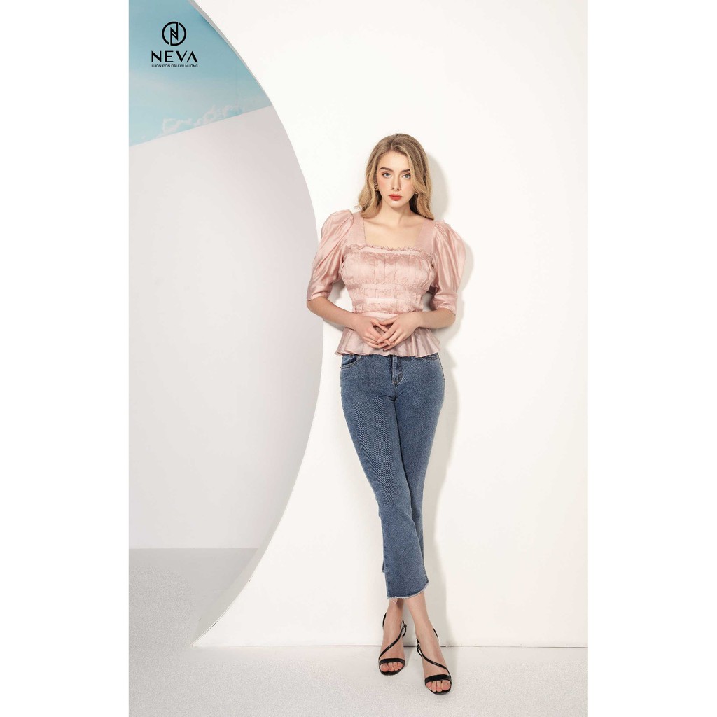 Quần jean nữ NEVA ống vẩy thời trang B250050