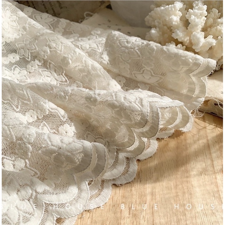 Chân váy ren nổi vintage - cạp chun[Ảnh thật+cận chất] | BigBuy360 - bigbuy360.vn