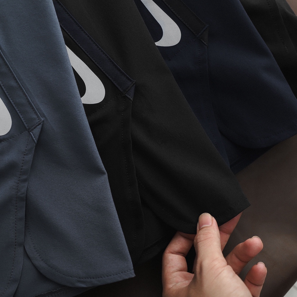 Quần short chạy bộ, tập gym chất vải xi giản phù hợp vận động, mặc siêu nhẹ, cực mát 9738