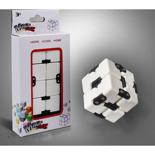 Khối Lập Phương INFINITY CUBE  Giải Trí Xả Stress (Trắng Đen)