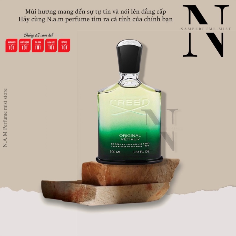 Creed Original Vetiver Eau de Parfum | Nước hoa unisex | Cá Tính và Cuốn Hút