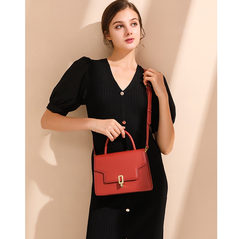 Túi Xách Đeo Vai HE103 Màu Đỏ Thời Trang Cho Nữ