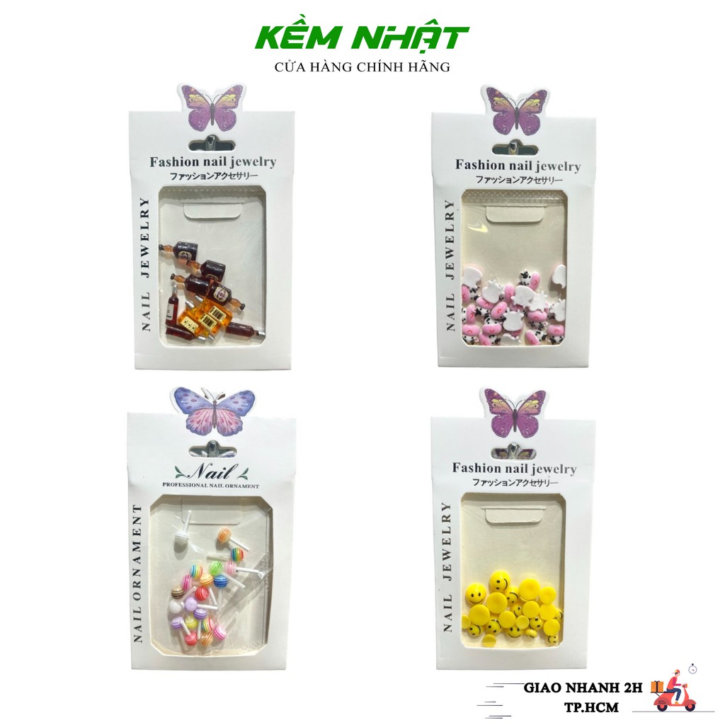 Set Charm Trang Trí Móng Nhiều Mẫu