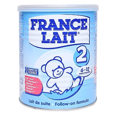 Sữa Công Thức France Lait 2 Pháp Chắc Khỏe Xương Phát Triển Trí Não Dành Cho Bé 400g/900g