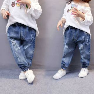 Quần jean rách cho bé size 9_20 kí