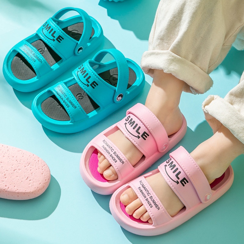 Xăng đan Đi Biển Chống Trượt Bằng Cao Su EVA Dành Cho Bé Trai Và Bé Gái 2-7 Tuổi