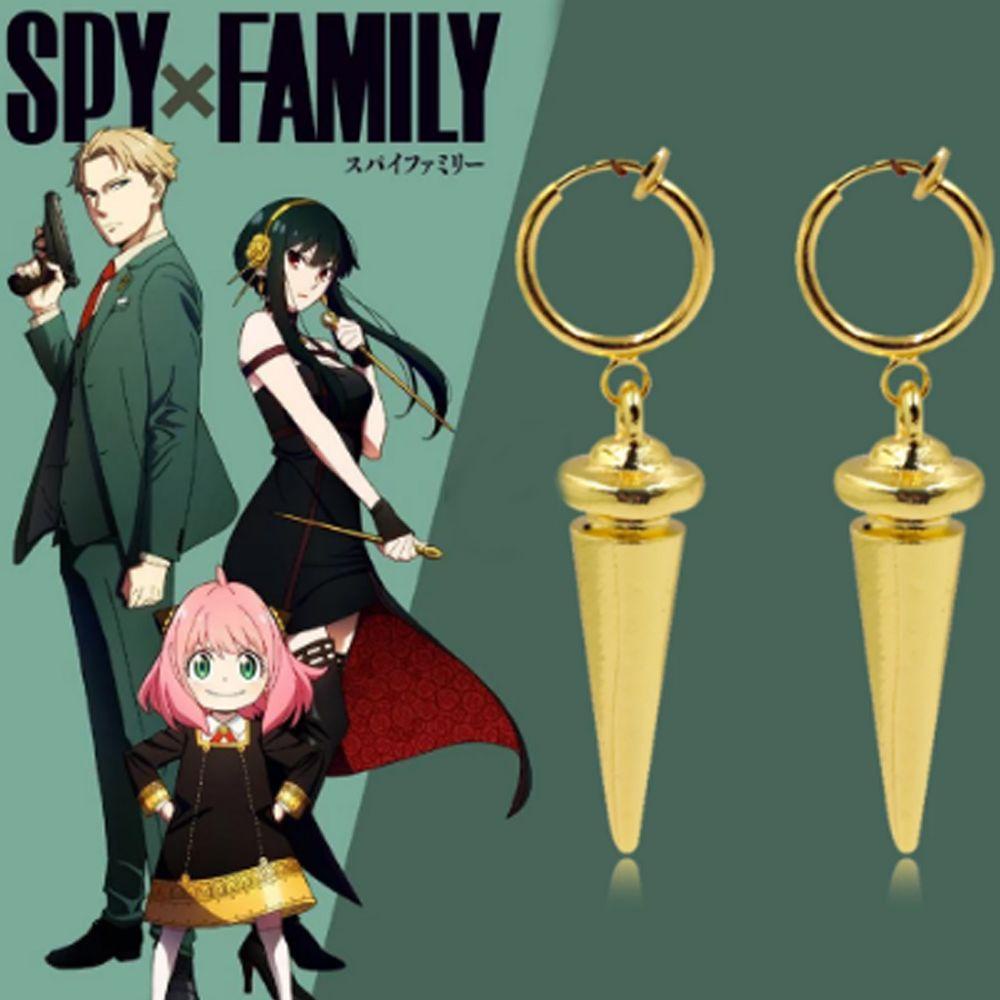 Bông Tai Dáng Dài Phong Cách Anime Kat1 Spyxfamily Cá Tính|Bông Tai Dạng Kẹp Hình Băng Cát Sét Độc Đáo