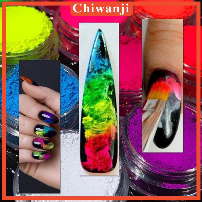 Bột Nhũ Kim Tuyến 12 Màu Sắc Tùy Chọn Trang Trí Móng Tay Nghệ Thuật