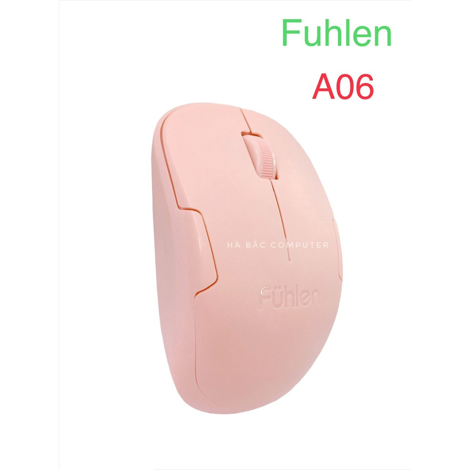 Chuột Không Dây FUHLEN A06 Pink ( Màu Hồng) - Hàng Chính Hãng Ninza BH 24 Tháng