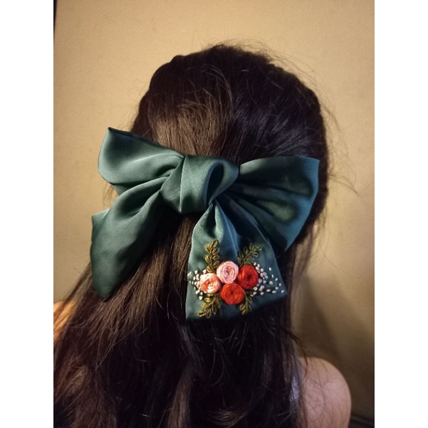 kẹp nơ bản to, kẹp Hàn Quốc, vintage
