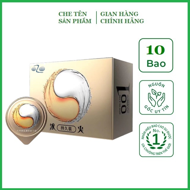 Bao cao su mỏng, nhiều gel bôi trơn, cảm giác lửa băng OLO 0.01 - 10 chiếc