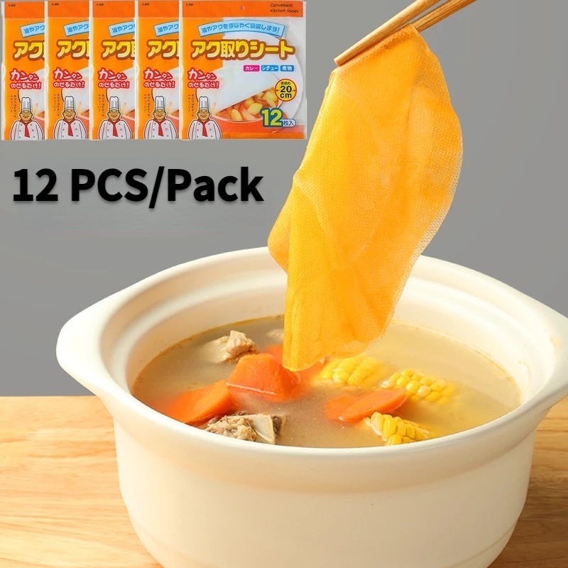 Bộ 12 Giấy Thấm Dầu Nấu Súp Chuyên Dụng Tiện Lợi