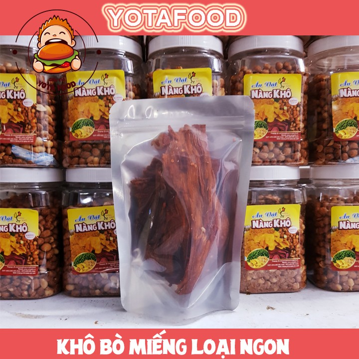 Khô bò miếng loại 1 siêu ngon | 100gr | Yotafood