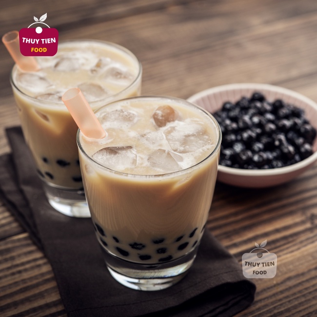 Set nguyên liệu Trà sữa trân châu THUY TIEN FOOD đủ vị  Hồng Trà, Ô Long, Trà Nhài, Socola, Khoai