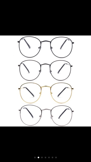 Kính vintage mảnh kính teen gọng kim loại | BigBuy360 - bigbuy360.vn