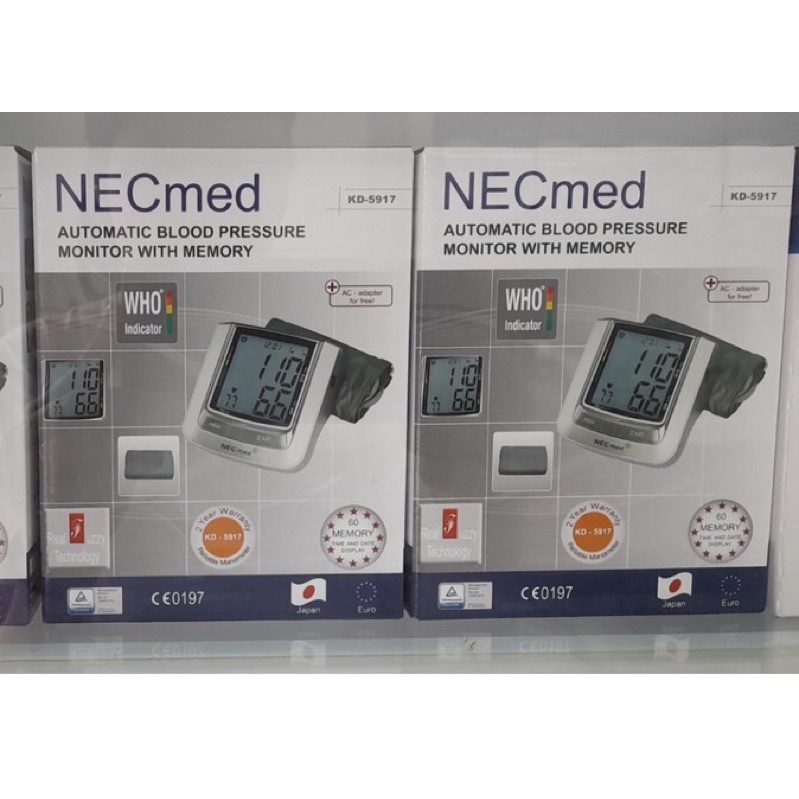 (BH 60 THÁNG) Máy đo huyết áp bắp tay Necmed Nhật - KD5917 (Tặng kèm Adapter)