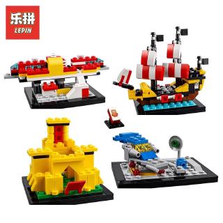 Compatible with Lego Lepin Small Particles Pirate Ship Creative Assembled Educational Building Blocks Toys 36012
