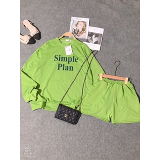 Sét Simple Xanh Chất Da Cá Tàu