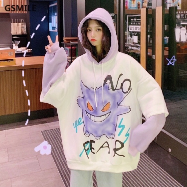 <ORDER-JS/Trương Minh Kỳ>Áo hoodie form rộng hoạ tiết hoạt hình uluzzang | BigBuy360 - bigbuy360.vn