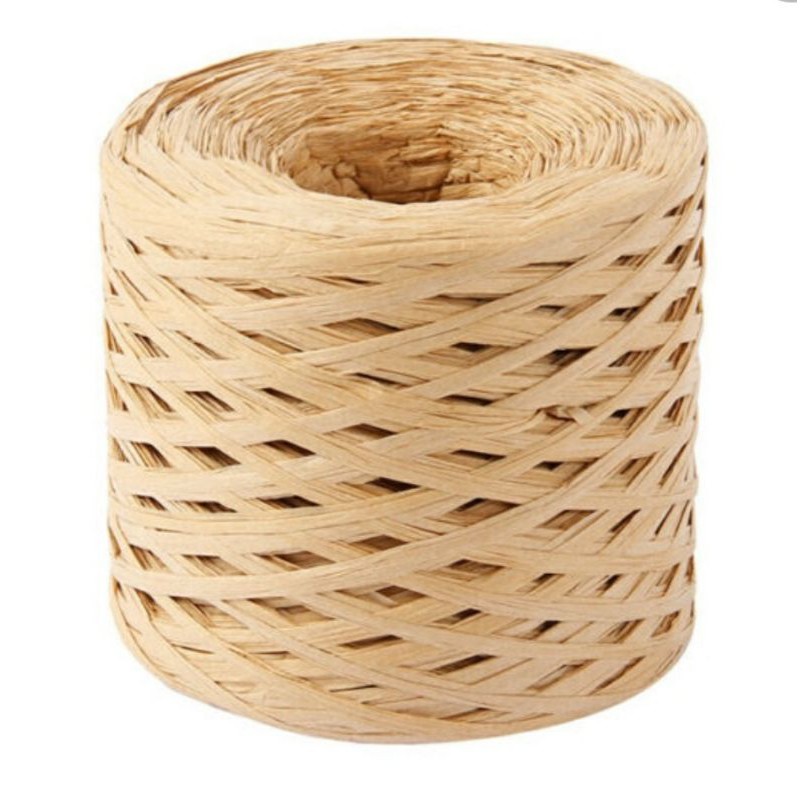 Cuộn Sợi cọ Raffia móc túi xách , mũ đi biển