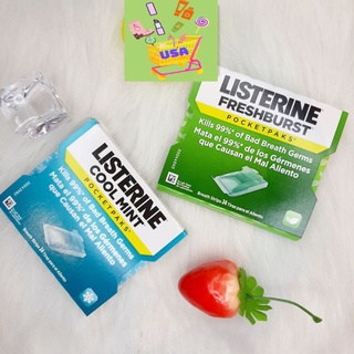 Miếng ngậm bạc hà thơm miệng Listerine vĩ 24 miếng
