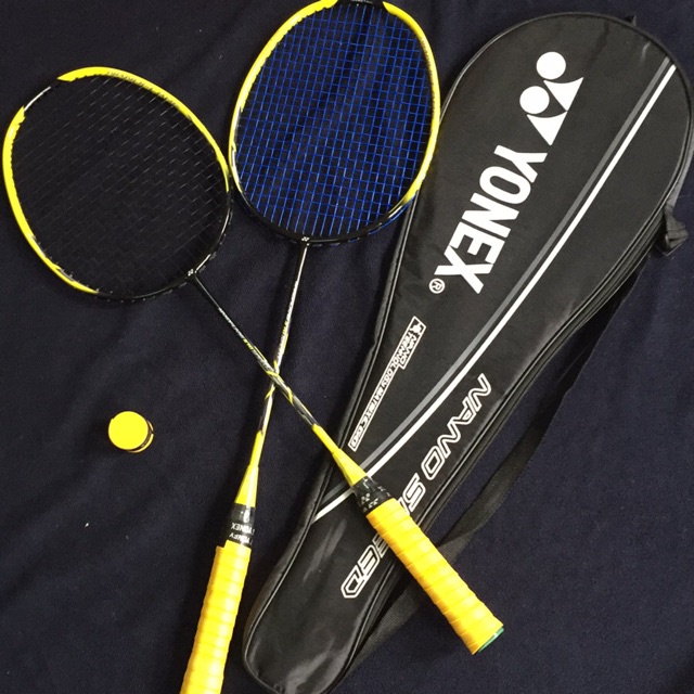 ┋◆►Combo 2 vợt yonex / victor full carbon được Đan dây sẵn tặng cuốn cán màu vot ngẫu nhiên