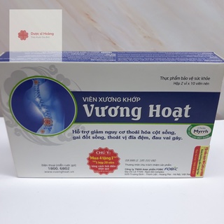 Viên xương khớp Vương Hoạt - Hỗ trợ giảm nguy cơ thoái hóa cột sống