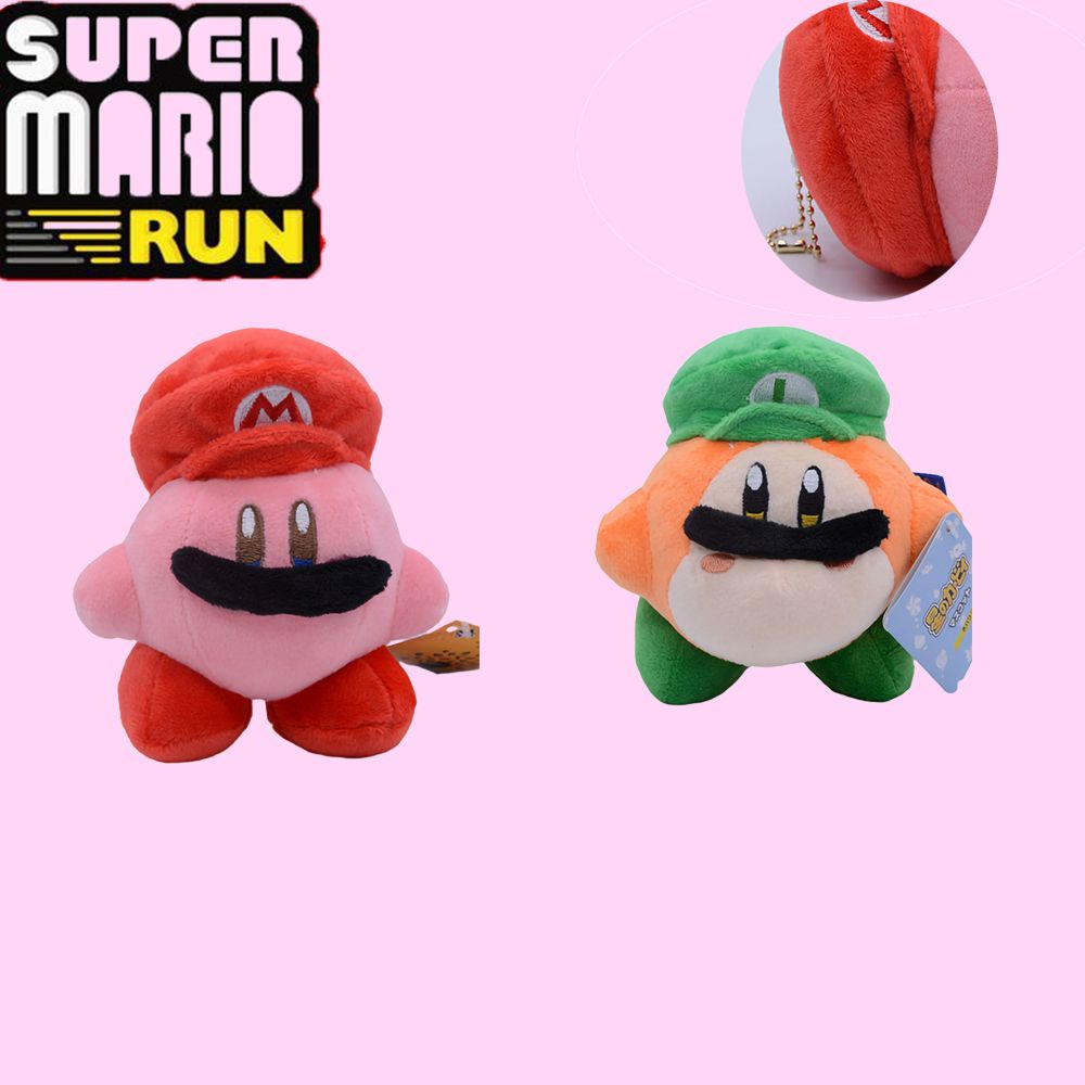 14cm new Mario Kirby Plush Toy Pendant Doll Kids Boy Girl Birthday Gift Game Decoration